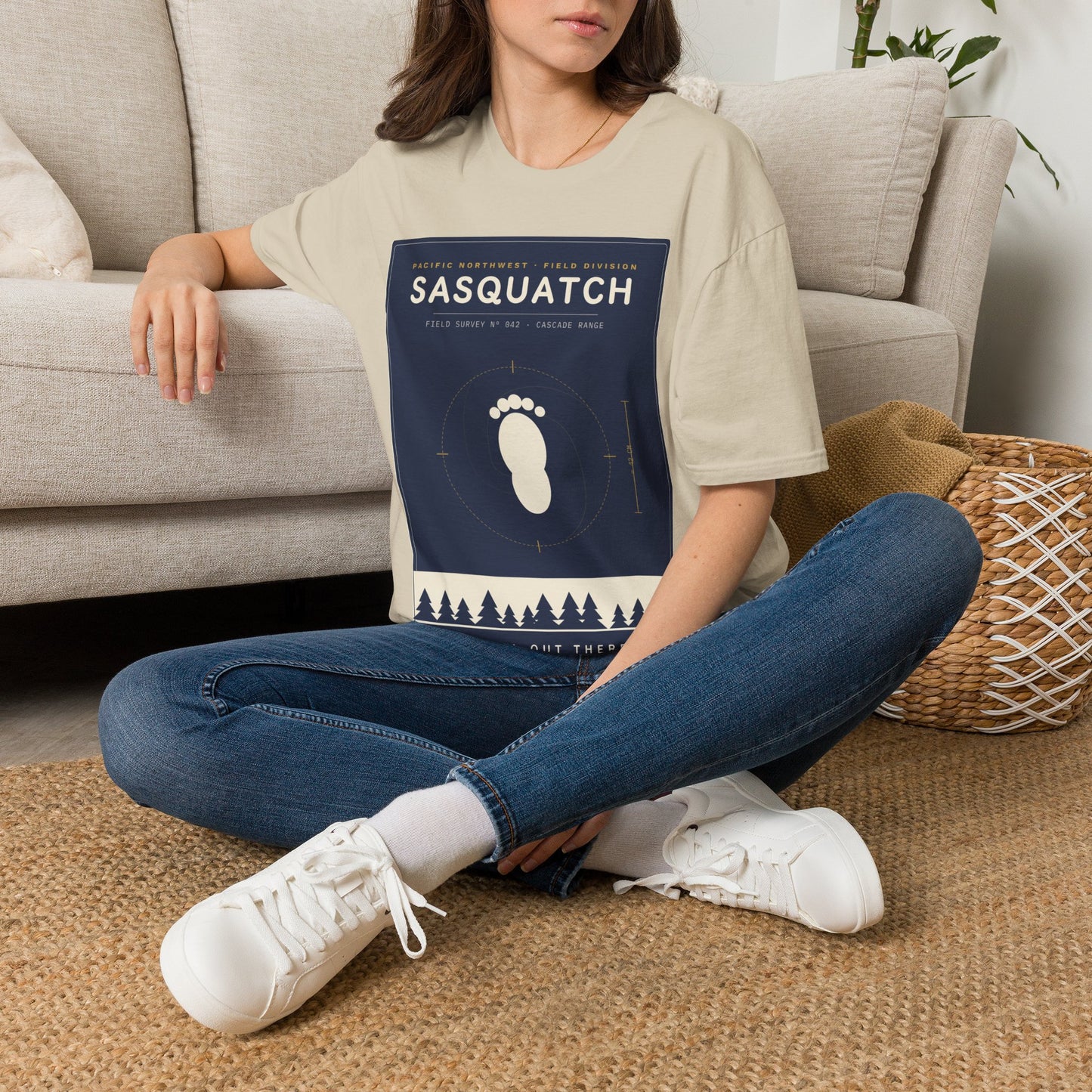 Sasquatch Graphic T-Shirt — Vintage Pacific Northwest Bigfoot Tee