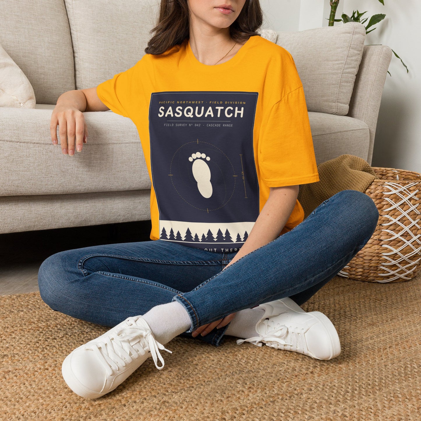 Sasquatch Graphic T-Shirt — Vintage Pacific Northwest Bigfoot Tee