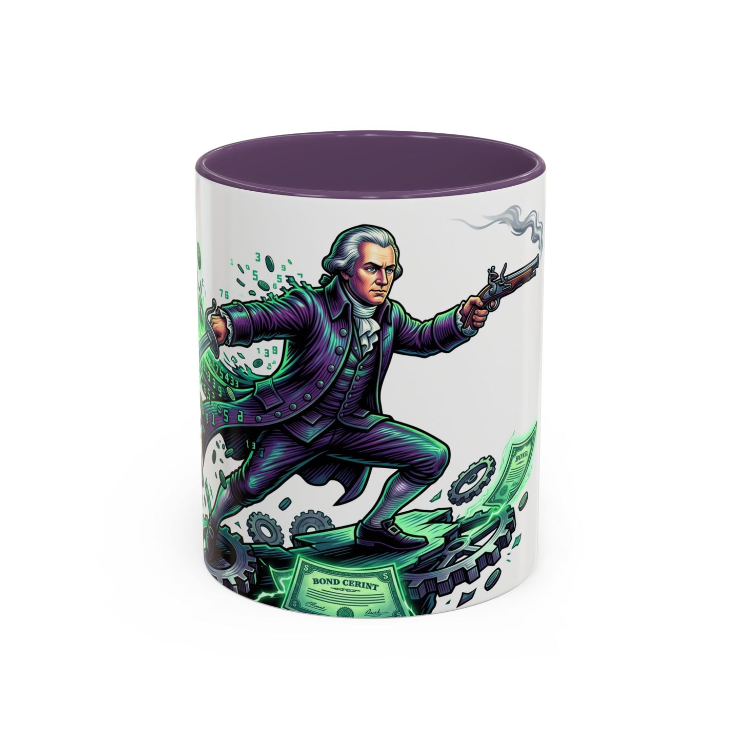 Hamilton 'Revolutionary Cash Cavalier' Accent Coffee Mug (11/15 oz)