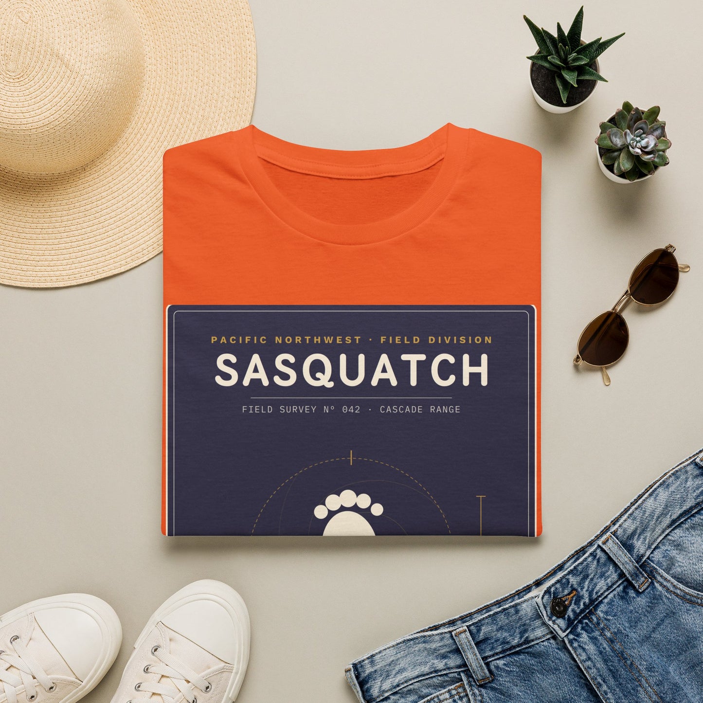 Sasquatch Graphic T-Shirt — Vintage Pacific Northwest Bigfoot Tee