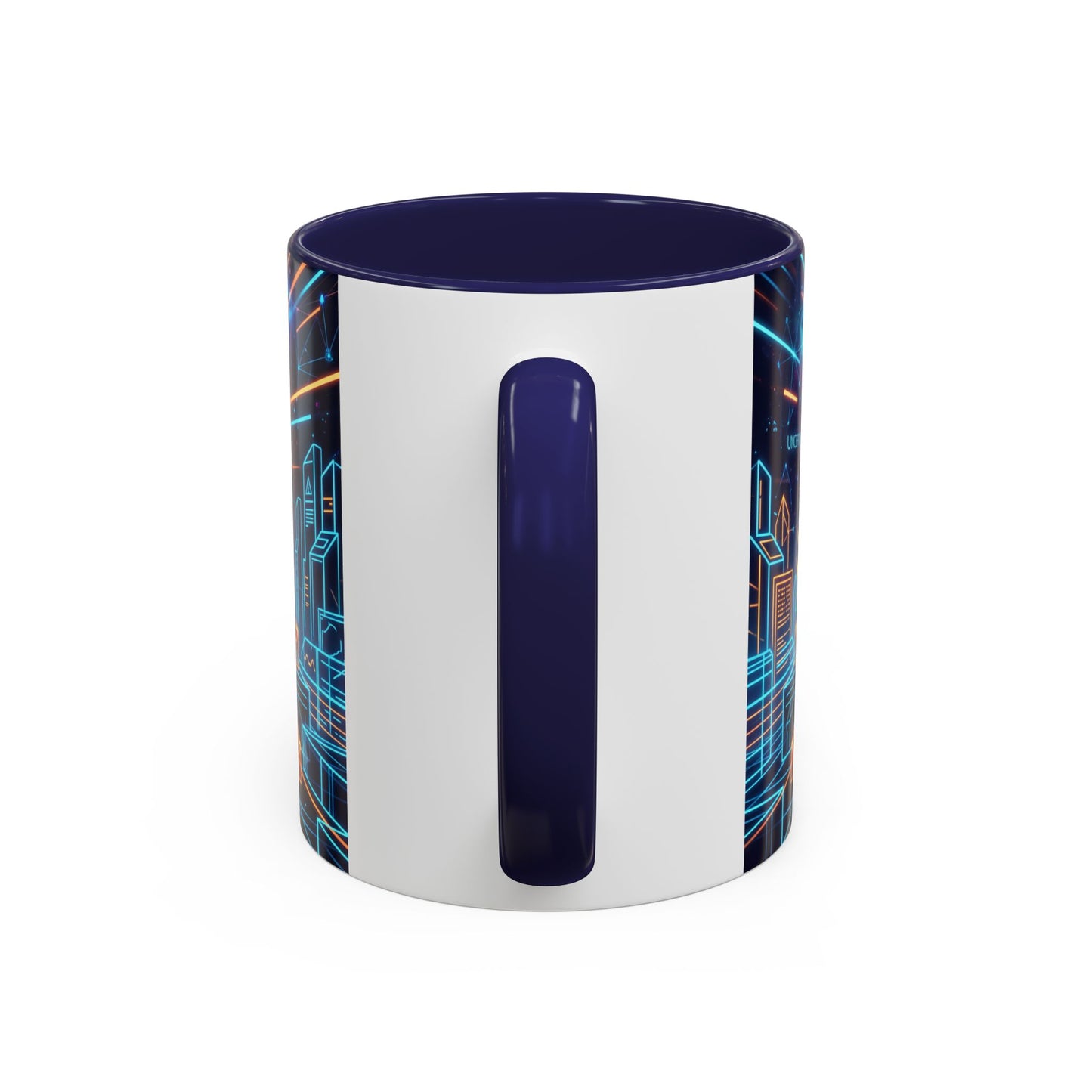 Quantum Mechanics Team Accent Coffee Mug — Cute Scientist Cartoon Design (11/15oz)