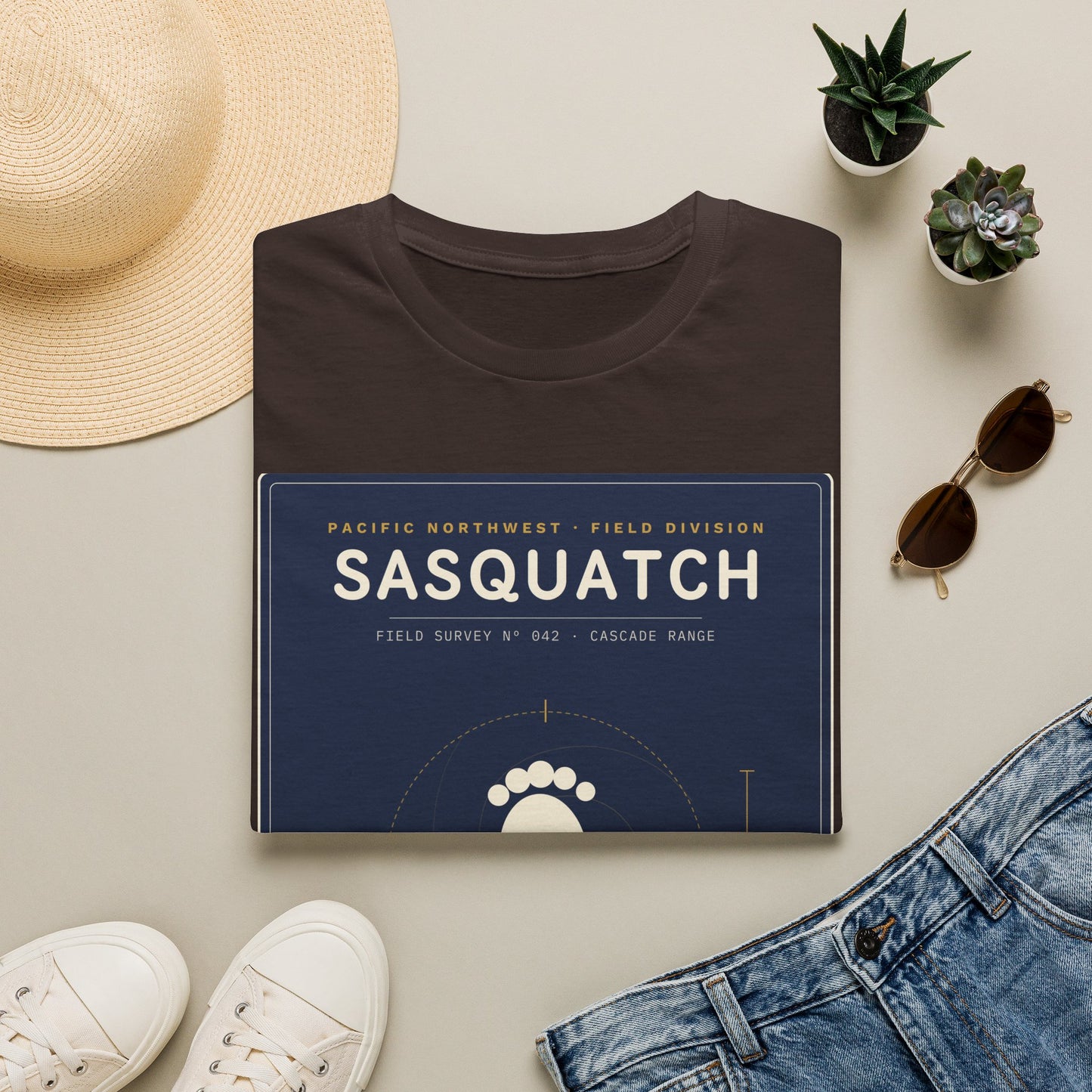Sasquatch Graphic T-Shirt — Vintage Pacific Northwest Bigfoot Tee